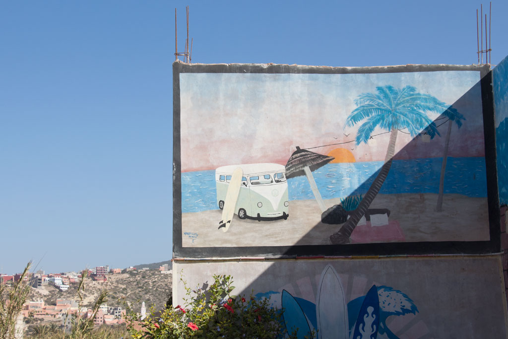 Taghazout Surfen – Wandmalerei Surferleben | SOMEWHERE ELSE